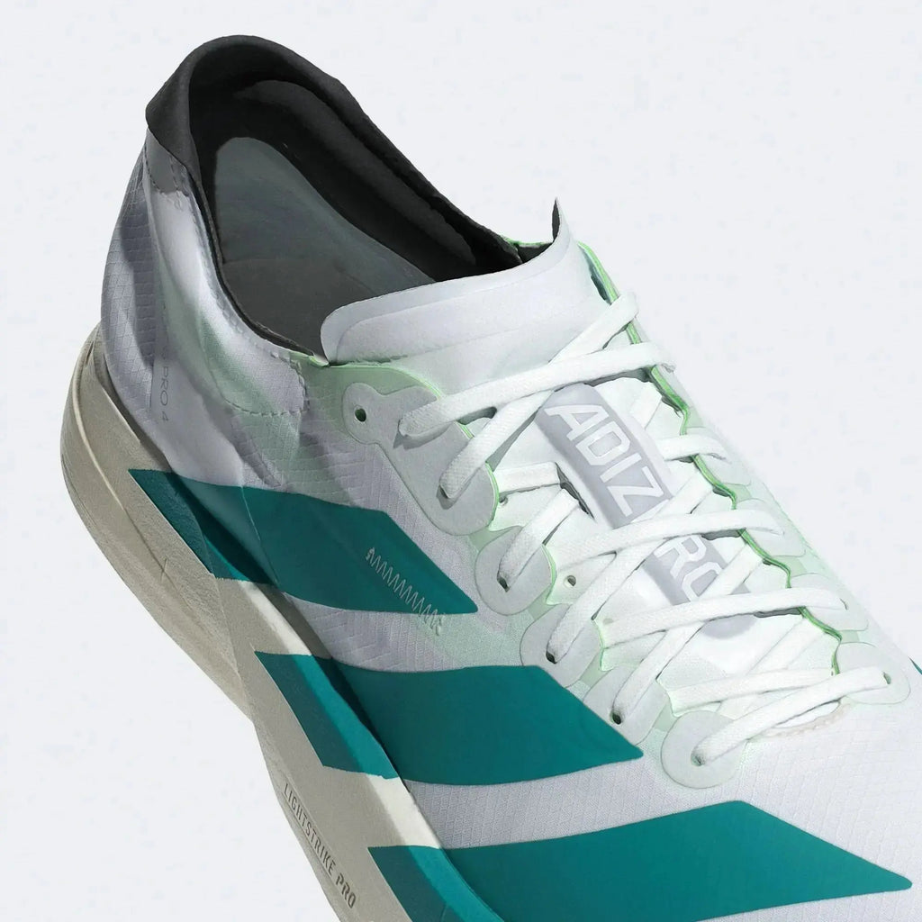Adidas Adios Pro 4 White Pure Teal - Running Shoes
