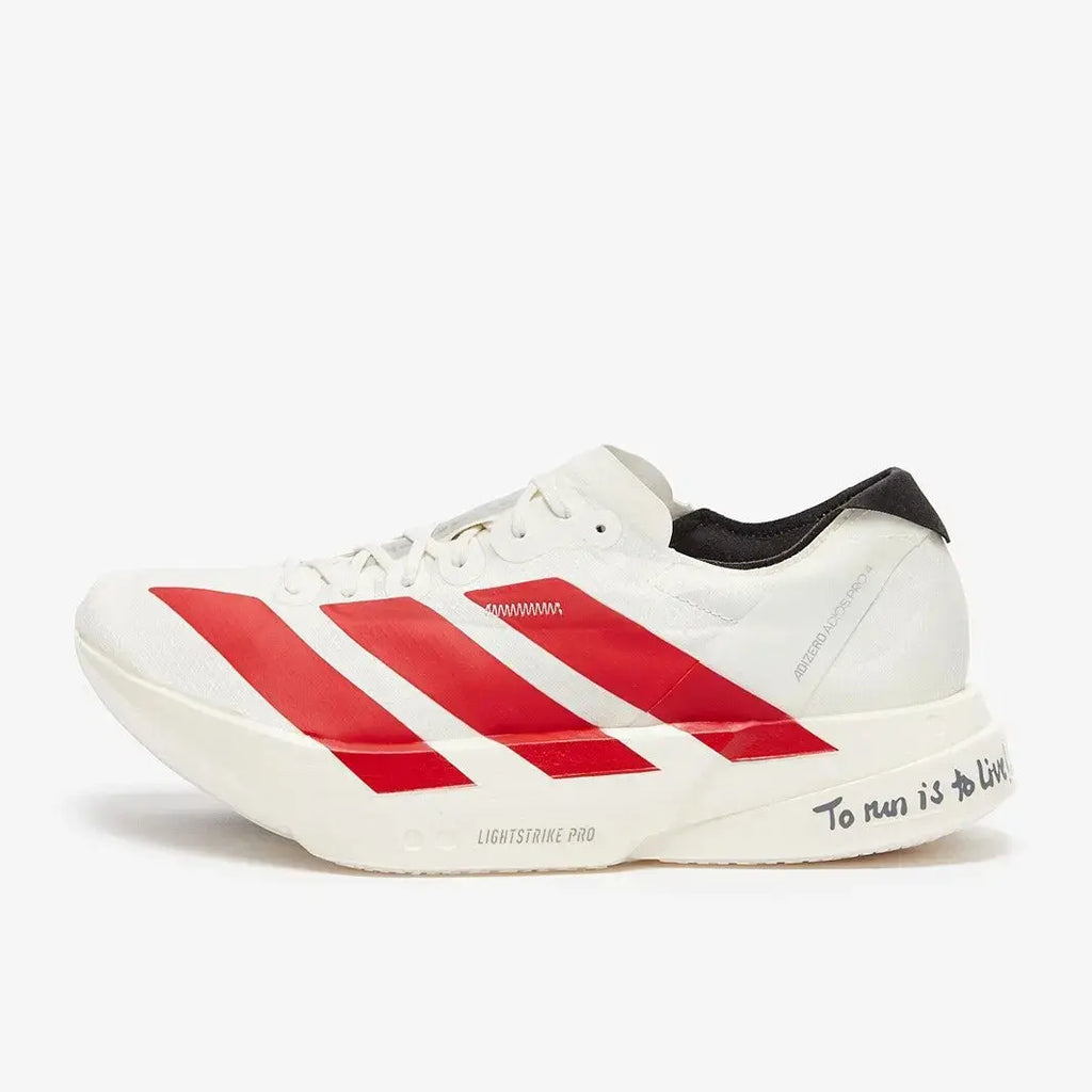 Adidas Adizero Adios Pro 4 Off White Better Scarlet - Running Shoes