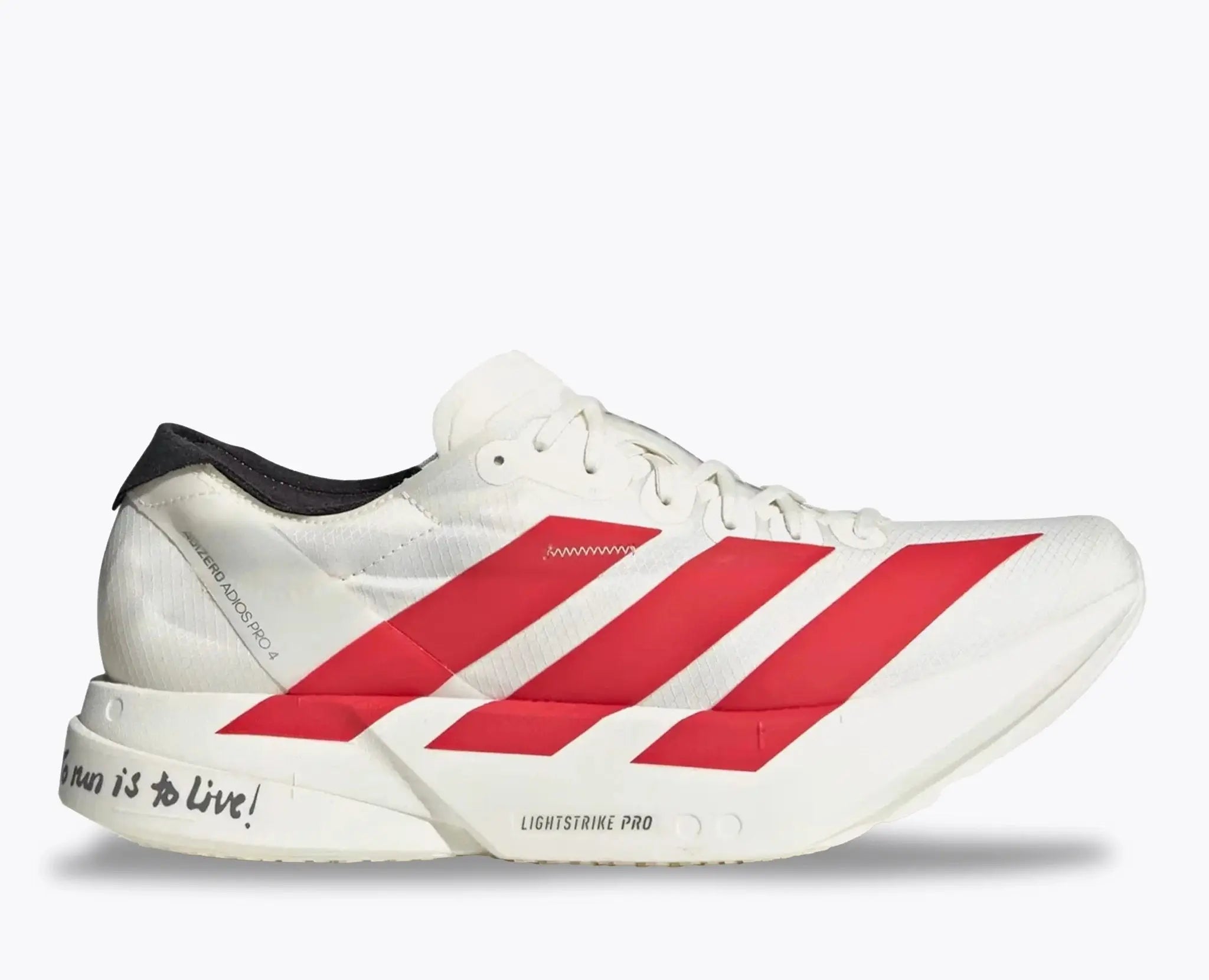 Adidas Adizero Adios Pro 4 Off White Better Scarlet - Running Shoes