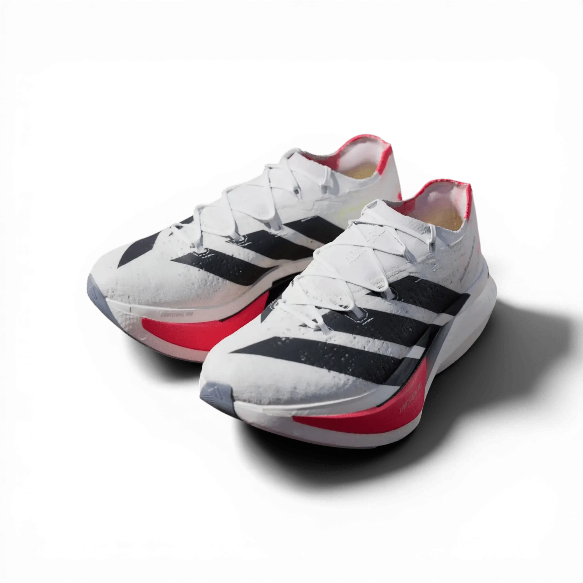 Adidas Adizero Prime X3 Strung Cloud White Lucid Red - Running Shoes