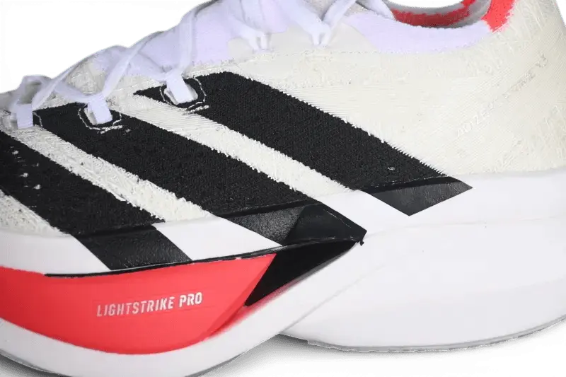Adidas Adizero Prime X3 Strung Cloud White Lucid Red - Running Shoes