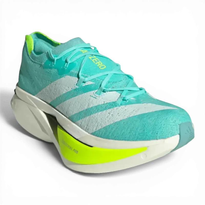 Adidas Adizero Prime X3 Strung Flash Aqua Lucid Lemon - Running Shoes