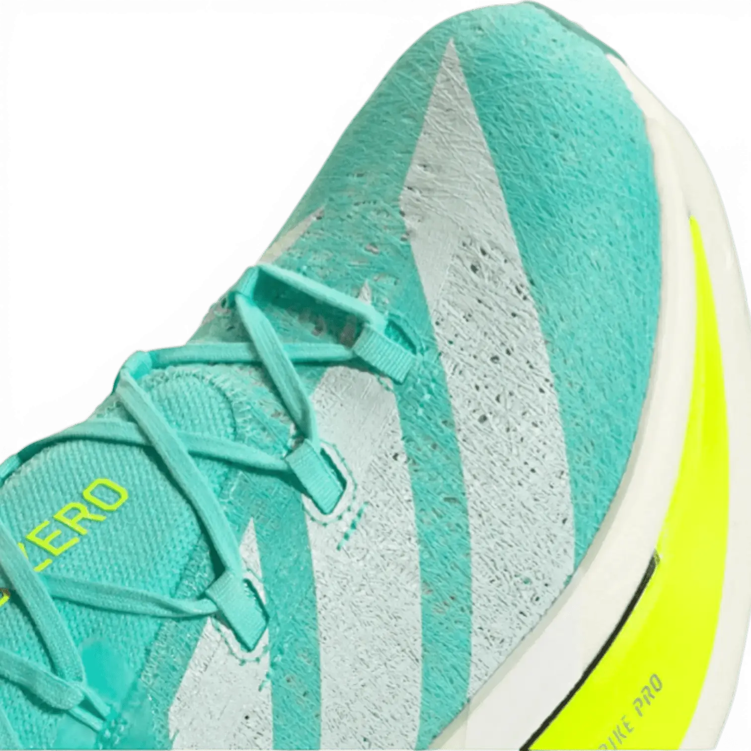 Adidas Adizero Prime X3 Strung Flash Aqua Lucid Lemon - Running Shoes