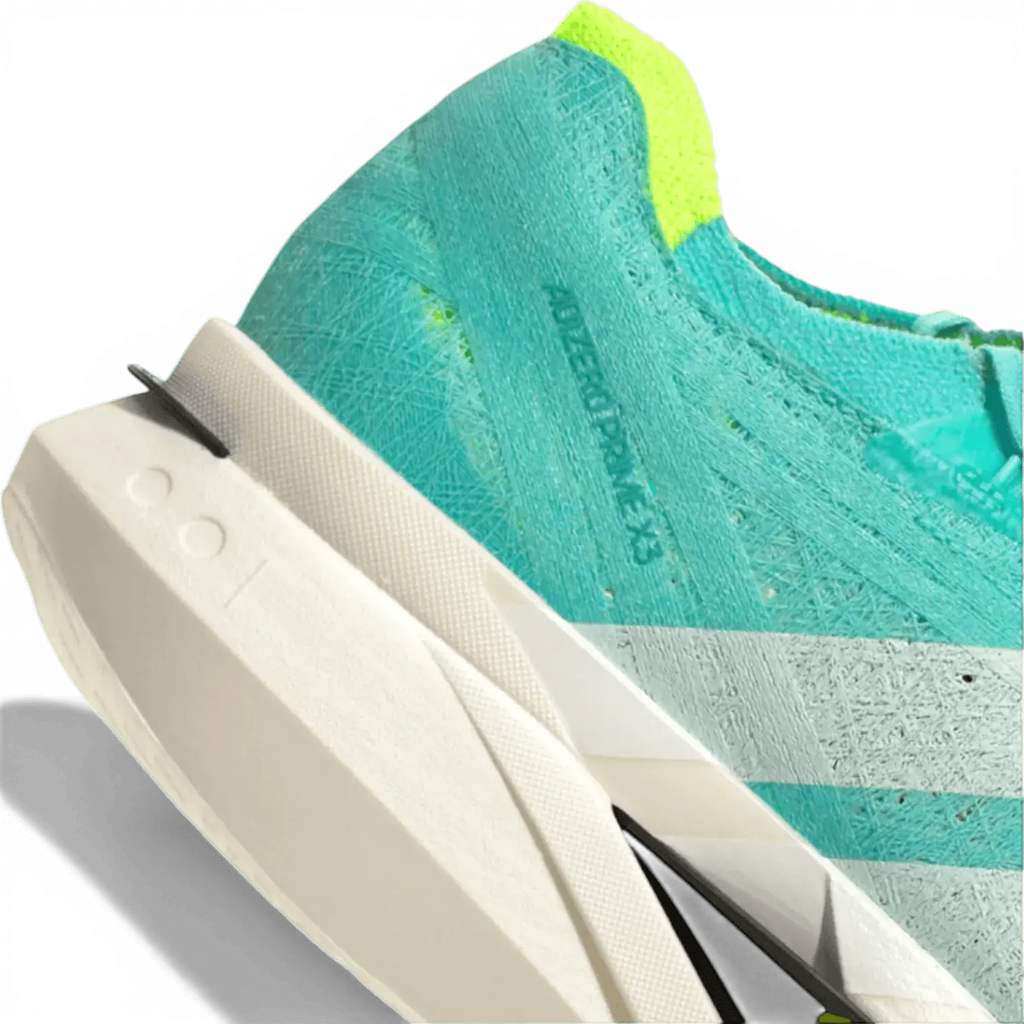 Adidas Adizero Prime X3 Strung Flash Aqua Lucid Lemon - Running Shoes