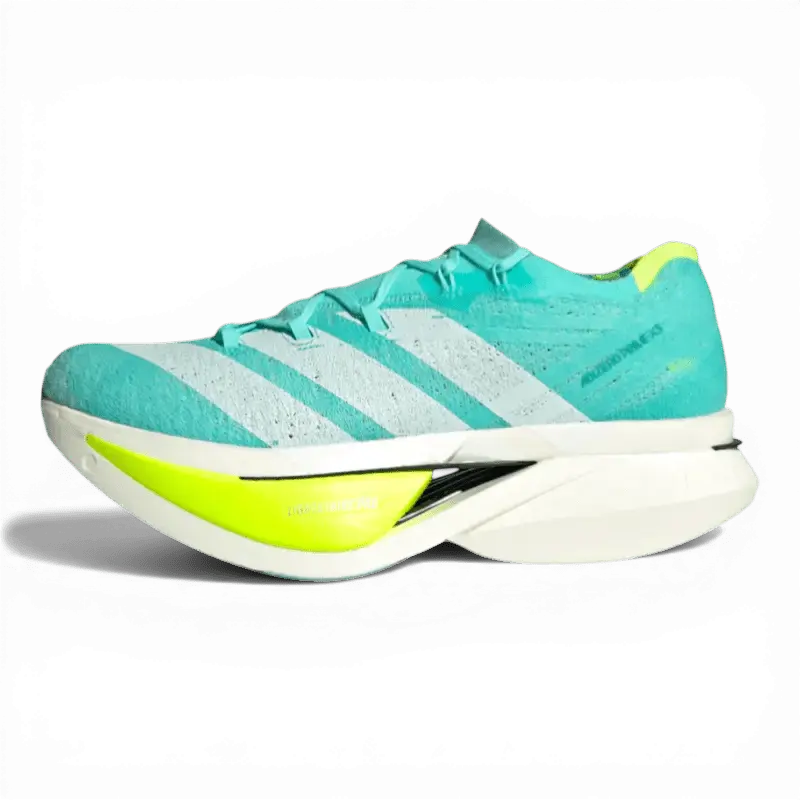 Adidas Adizero Prime X3 Strung Flash Aqua Lucid Lemon - Running Shoes