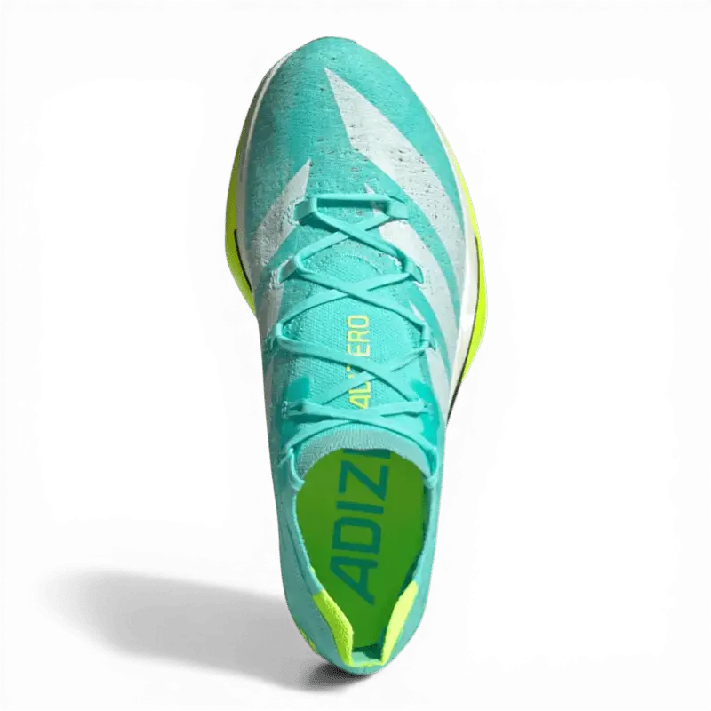Adidas Adizero Prime X3 Strung Flash Aqua Lucid Lemon - Running Shoes