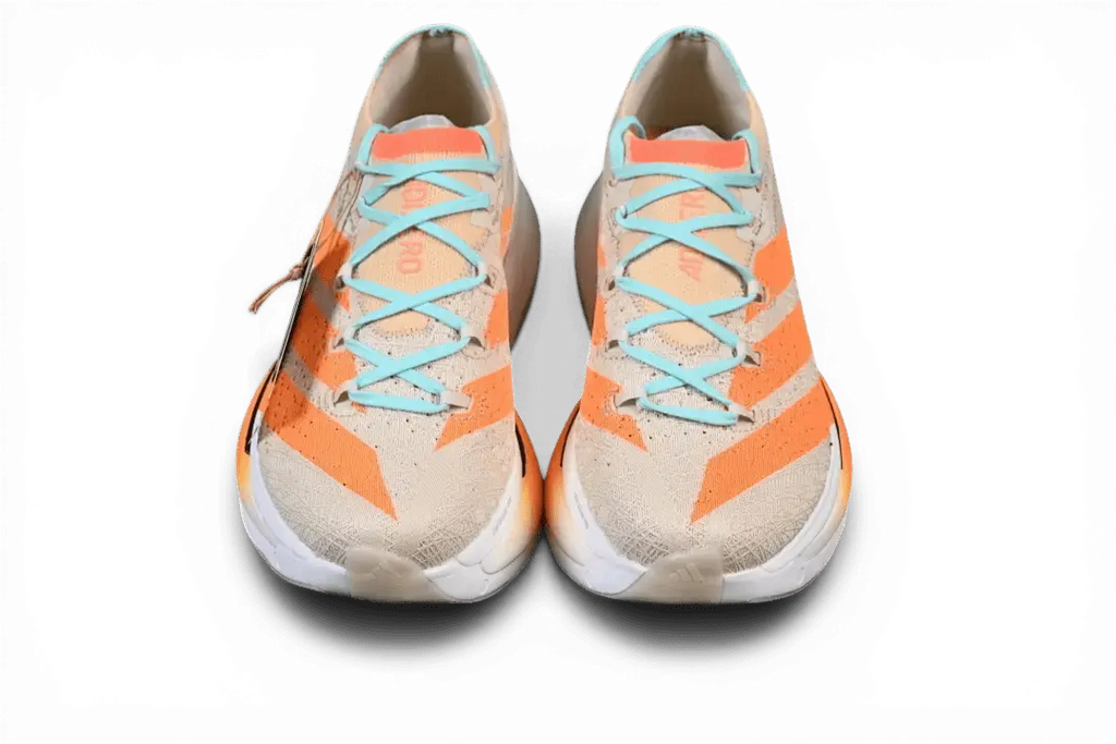 Adidas Adizero Prime X3 Strung Orange White Wheat Blue - Running Shoes