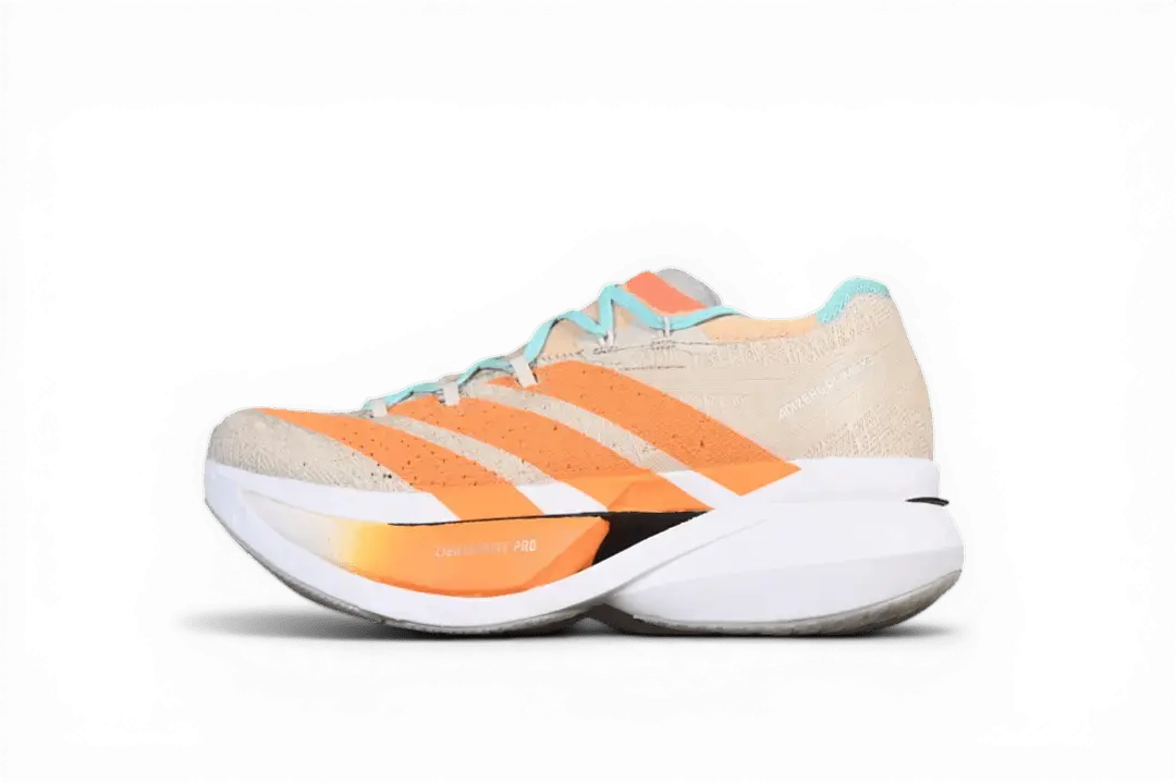 Adidas Adizero Prime X3 Strung Orange White Wheat Blue - Running Shoes