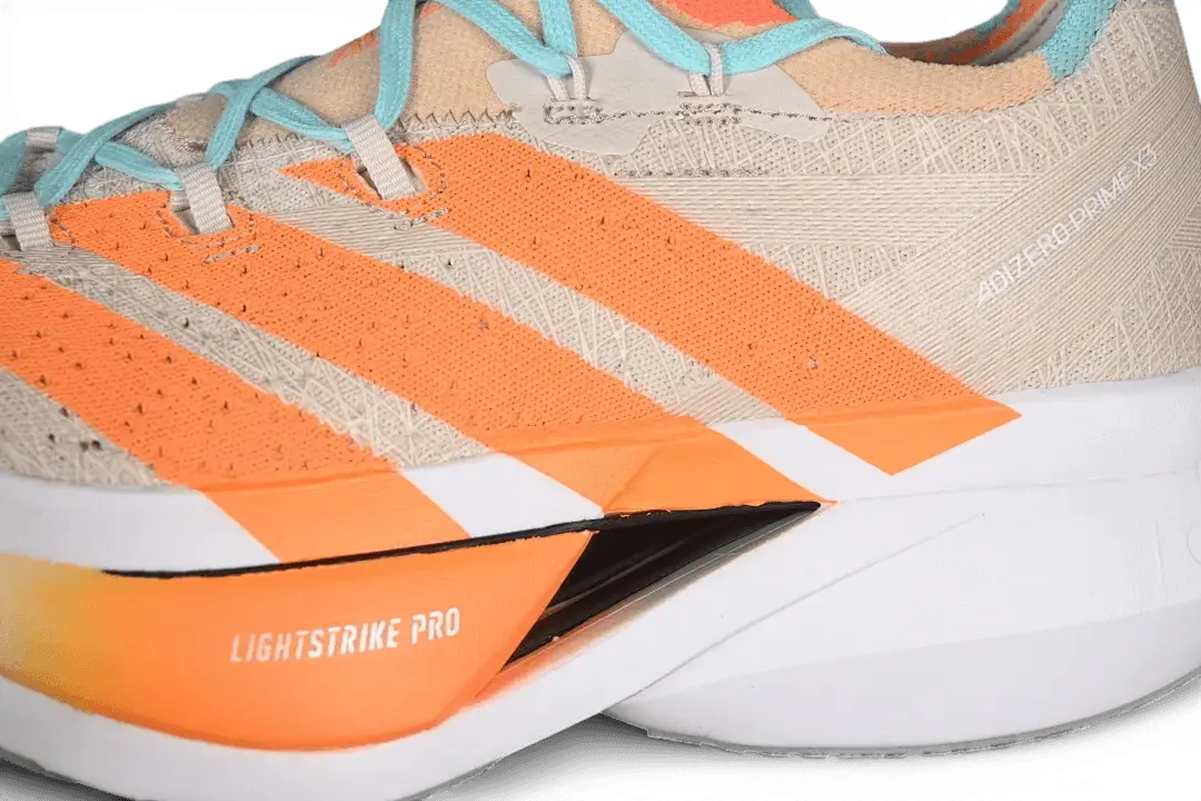 Adidas Adizero Prime X3 Strung Orange White Wheat Blue - Running Shoes