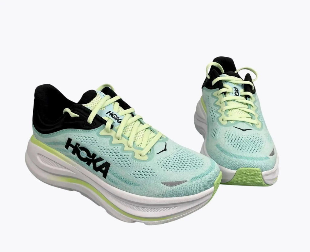 Hoka Bondi 9 Blue/Lime Green/Black - Running Shoes
