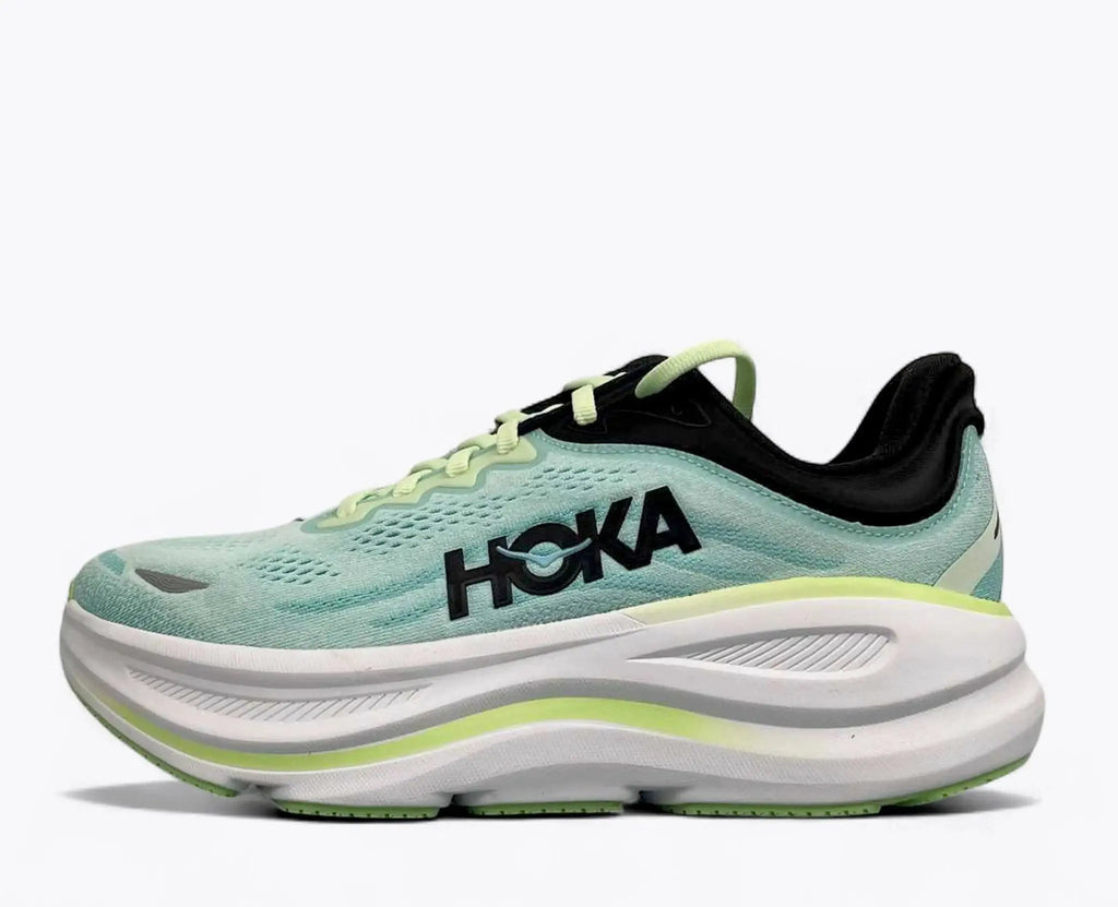 Hoka Bondi 9 Blue/Lime Green/Black - Running Shoes