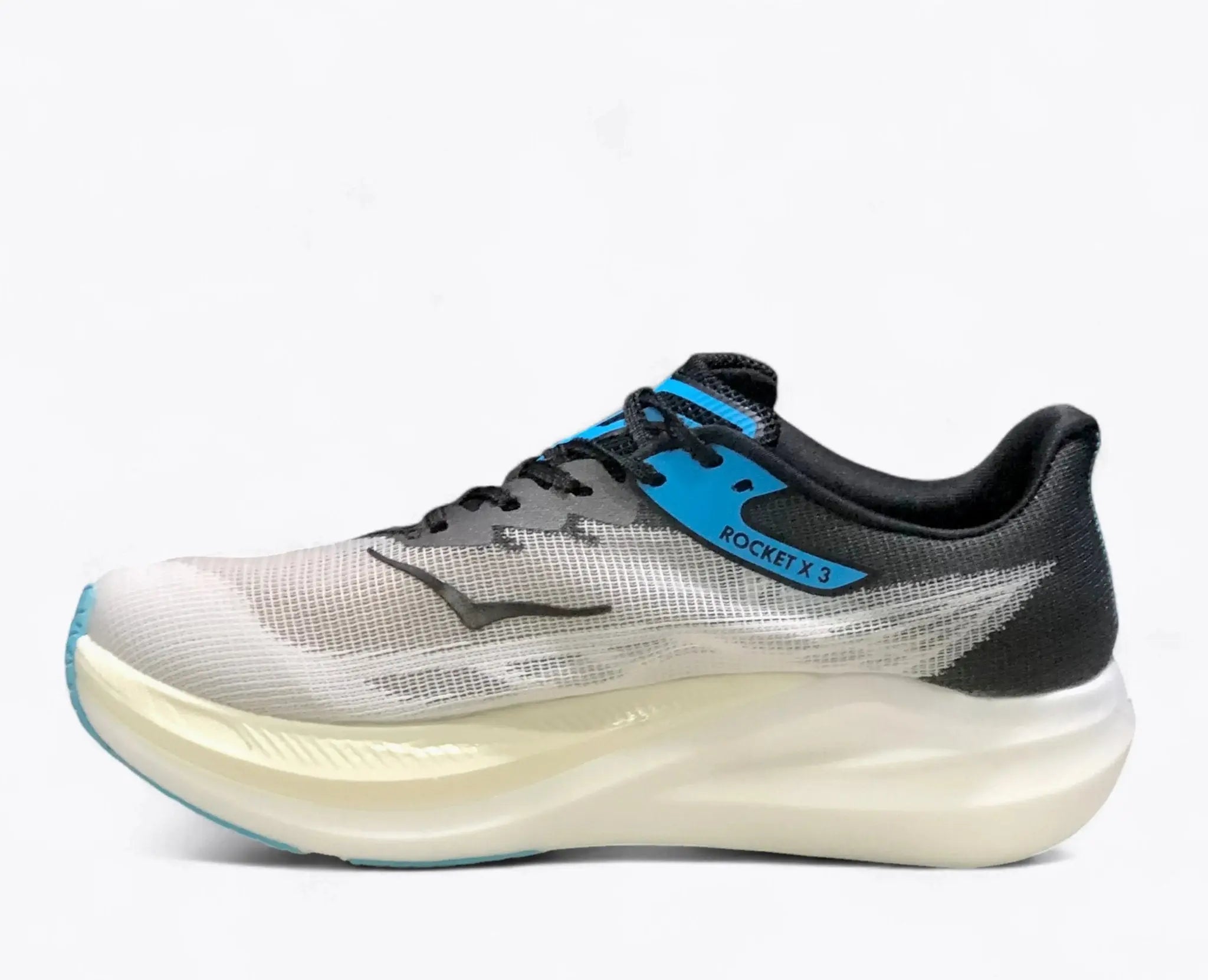Hoka Rocket X 3 - White Blue Black - Running Shoes