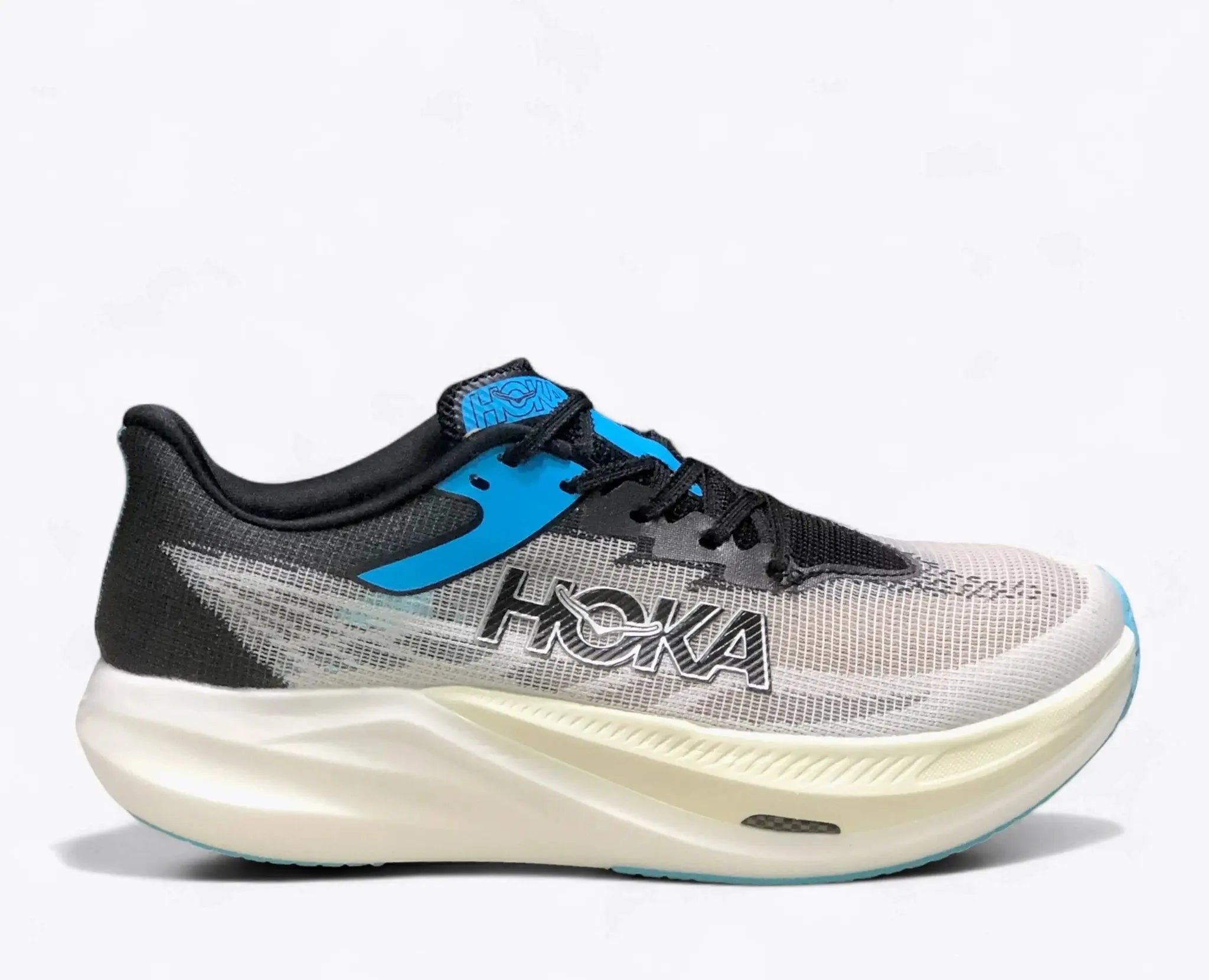 Hoka Rocket X 3 - White Blue Black - Running Shoes