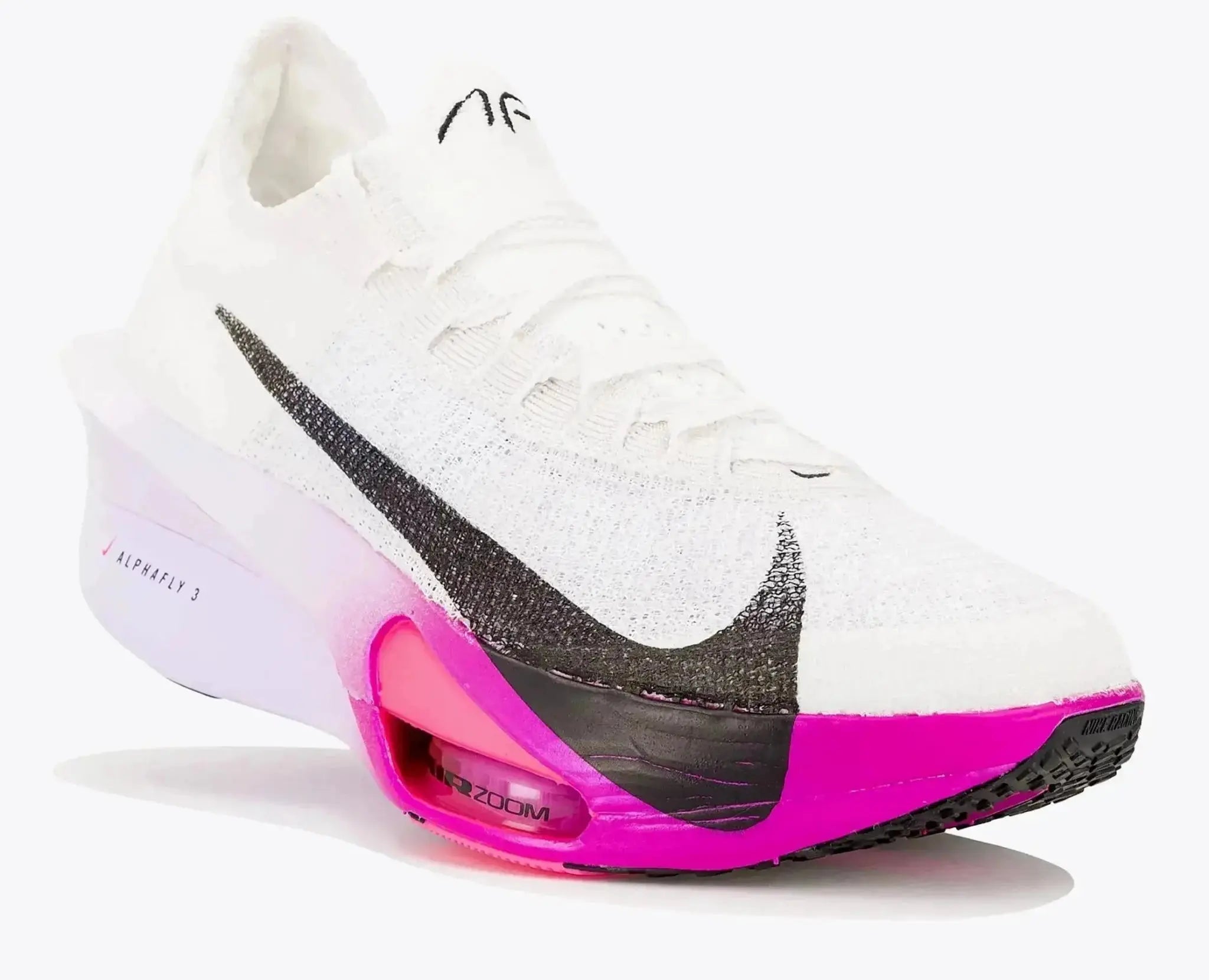 Nike Alphafly 3 White Purple Agate Vivid Grape - Running Shoes
