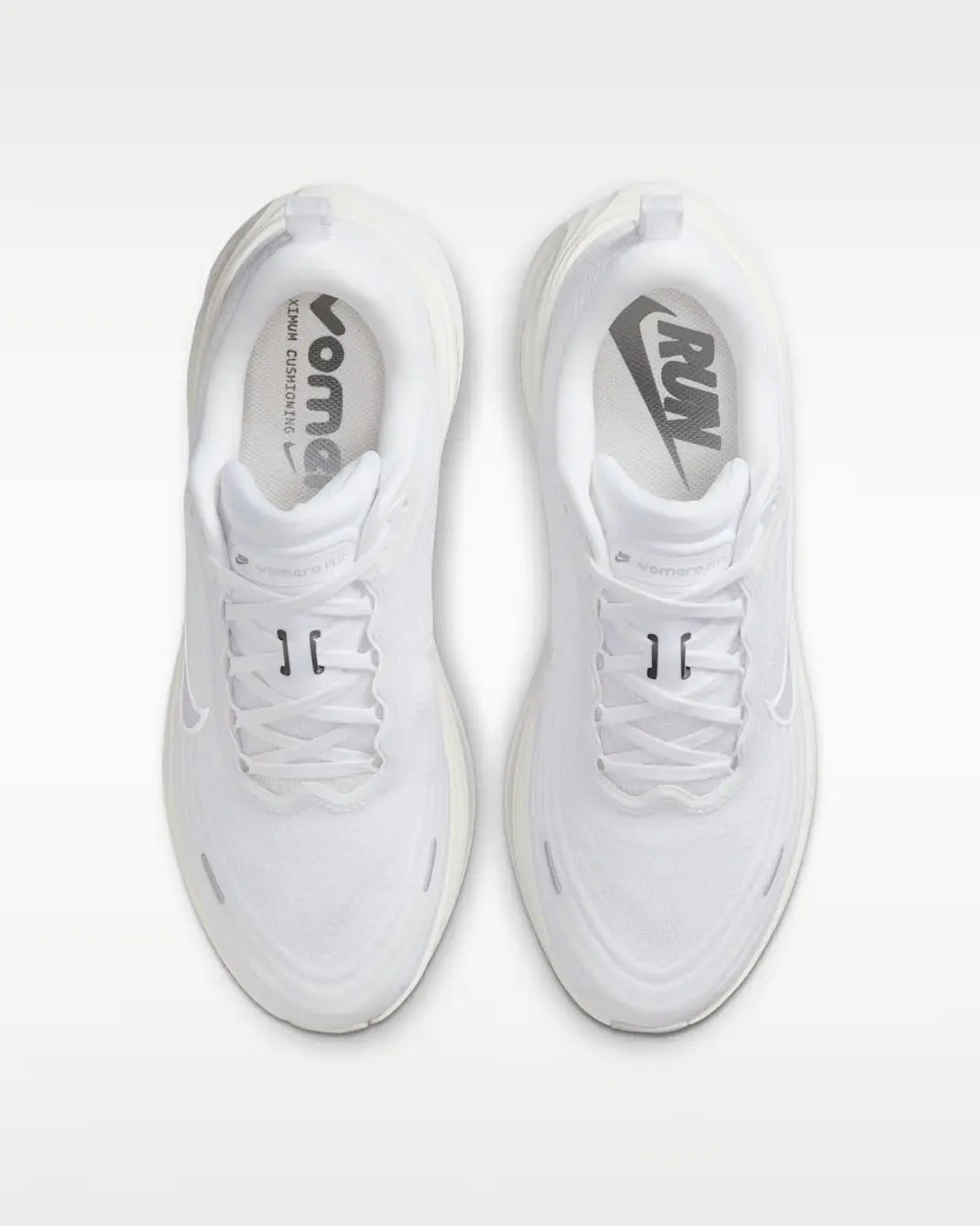 Nike Vomero Plus White Metallic Silver Light Smokey Grey - Running Shoes