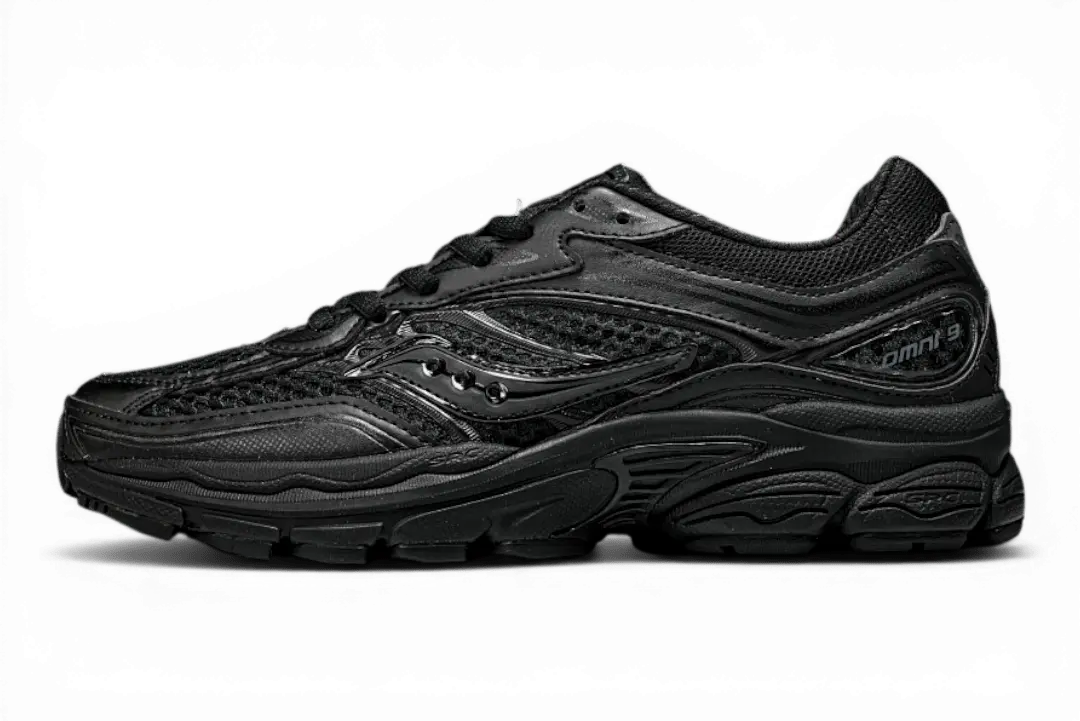 Saucony ProGrid Omni 9 Armor Black – Retro Runner - Running Shoes
