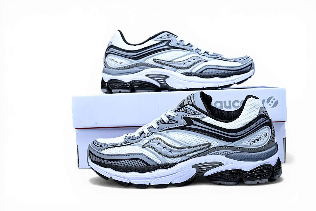 Saucony ProGrid Omni 9 Fabricated Future White Multi - Running Shoes