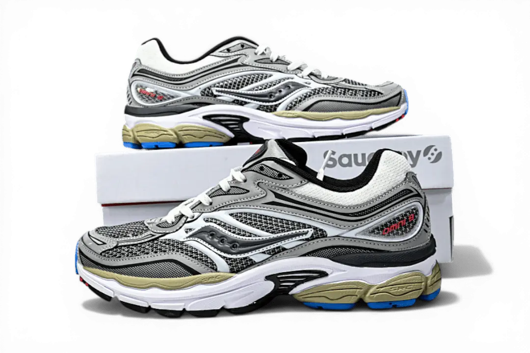 Saucony ProGrid Omni 9 Metallic Grey Silver – Sneaker - Running Shoes
